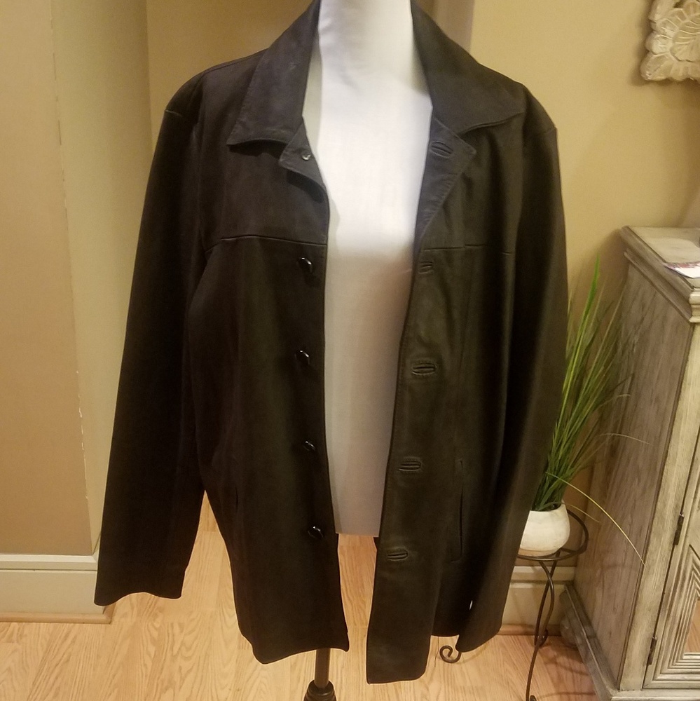 BLACK BUFFALO SKIN JACKET